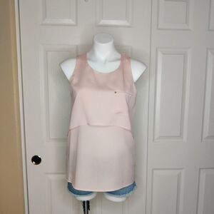 Ivanka Trump dressy layered sleeveless top sz S